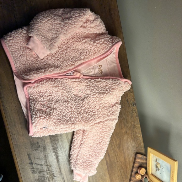 Little Sleepies  Prima Pink Sherpa Zip Jacket - 6-12 months - Picture 3 of 4
